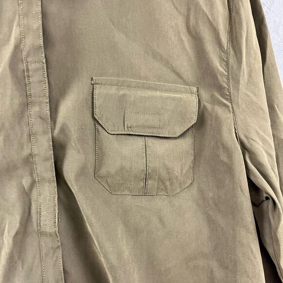 Vintage Bill Blass Strap Pull Blouse Women's Large Soft Long Sleeve Front Pocket - Picture 2 of 8